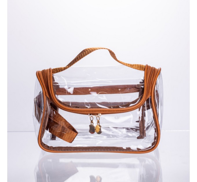 Набір косметичок прозорих 2 штуки 23.5*13*16 см/ 18*8*10.5 см