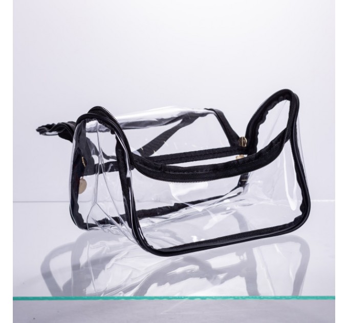 Набір косметичок прозорих 2 штуки 23*14.5*17 см/ 18*8*10.5 см