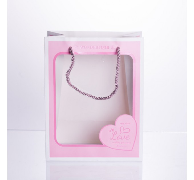 Подарунковий пакет Love 18*10*23 см 12 штук в упаковці