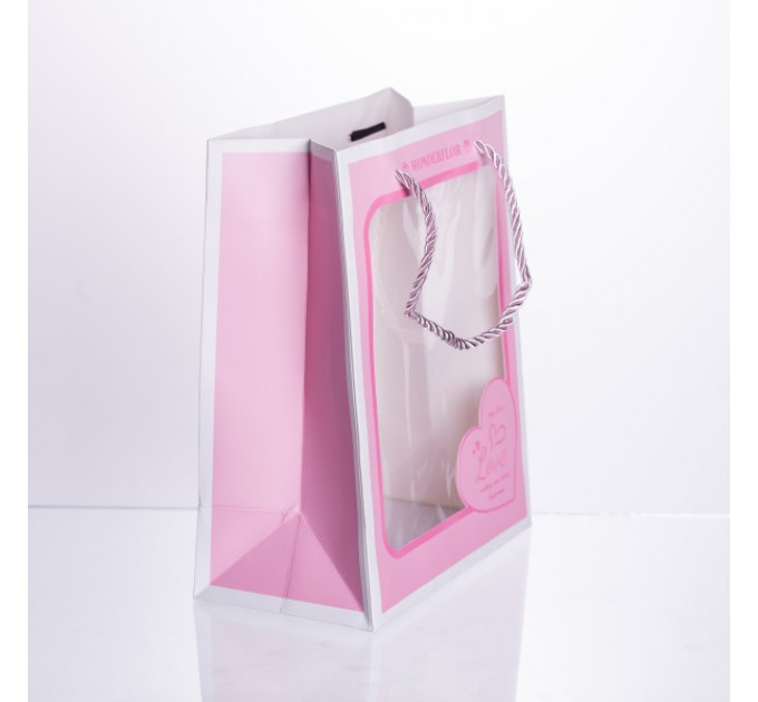 Подарунковий пакет Love 18*10*23 см 12 штук в упаковці