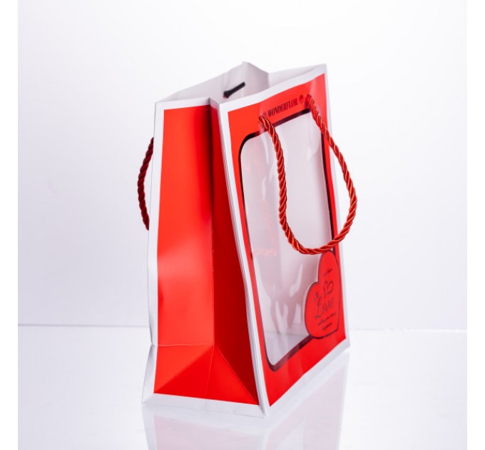 Подарунковий пакет Love 18*10*23 см 12 штук в упаковці