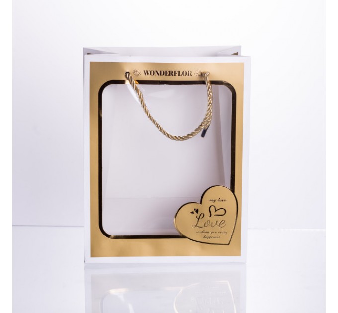 Подарунковий пакет Love 18*10*23 см 12 штук в упаковці