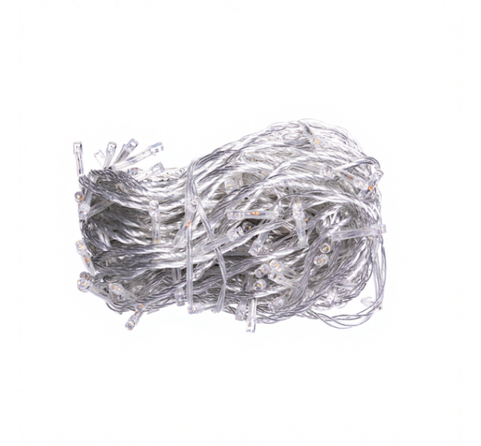 Гірлянда Нитка 180 LED 18 м прозора, жовтий