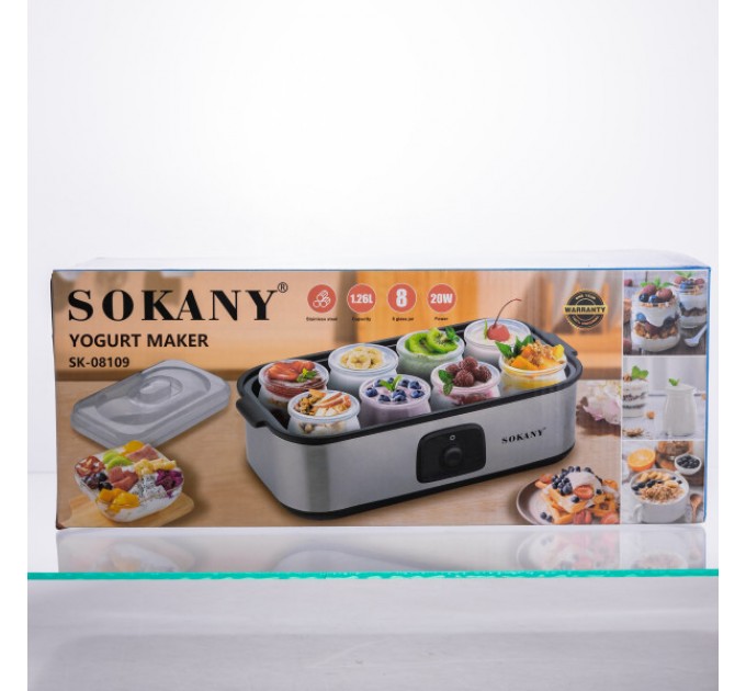 Йогуртниця SOKANY SK-08109 20 Вт 1,26 л