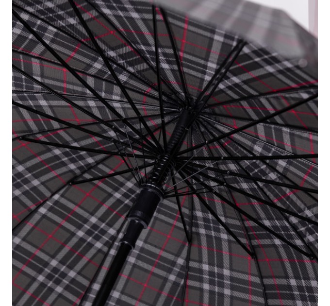 Парасоля тростина напівавтомат складна 117 см, зелений