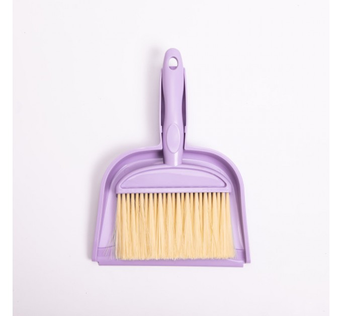 Набір для прибирання щітка і совок, бузковий