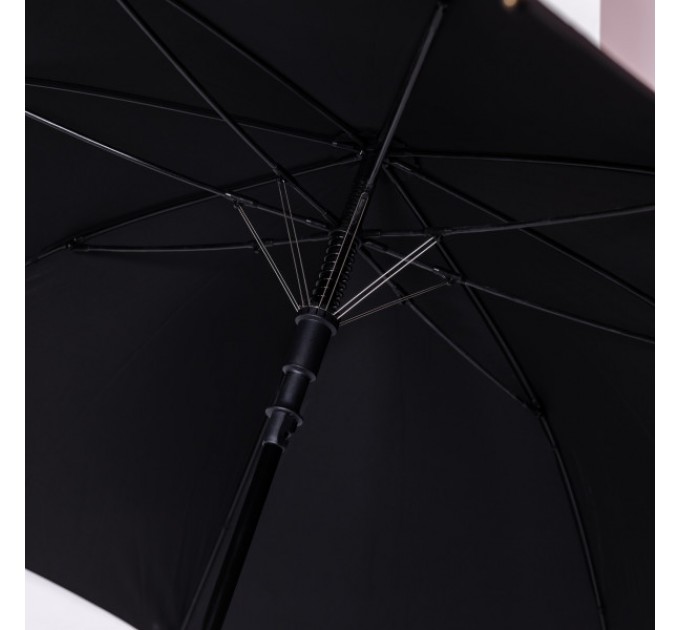 Парасоля-тростина складна напівавтомат 124 см, чорний