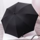 Парасоля-тростина складна напівавтомат 124 см, чорний