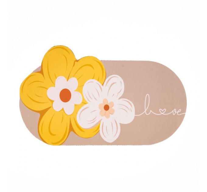 Килимок вологопоглинаючий для ванної кімнати 75*45 см, бежевий