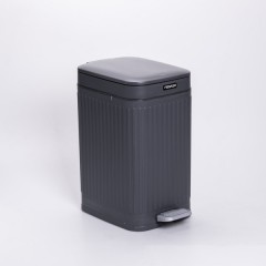 Відро для сміття з педаллю 30*19*15 см, сірий