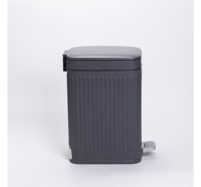 Відро для сміття з педаллю 30*19*15 см, сірий