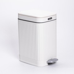 Відро для сміття з педаллю 30*19*15 см, білий
