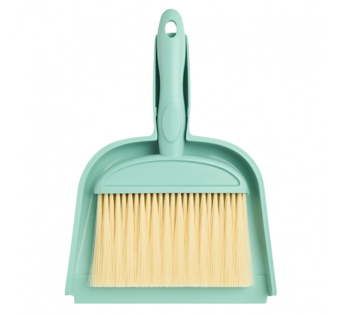Набір для прибирання щітка та совок, ментоловий