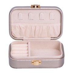 Скринька-органайзер для прикрас з накидним замком 12х7,5х4 см, срібний