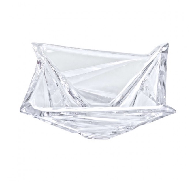 Салатница стеклянная Creative 21,5х21,5 см, прозрачная