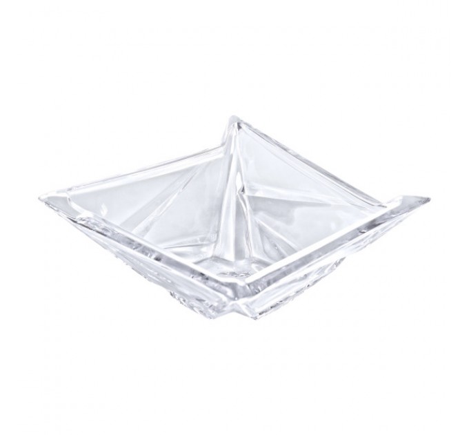 Салатница стеклянная Creative 21,5х21,5 см, прозрачная