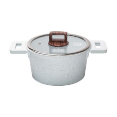 Каструля алюмінієва MGC 3 л з гранітним покриттям, білий