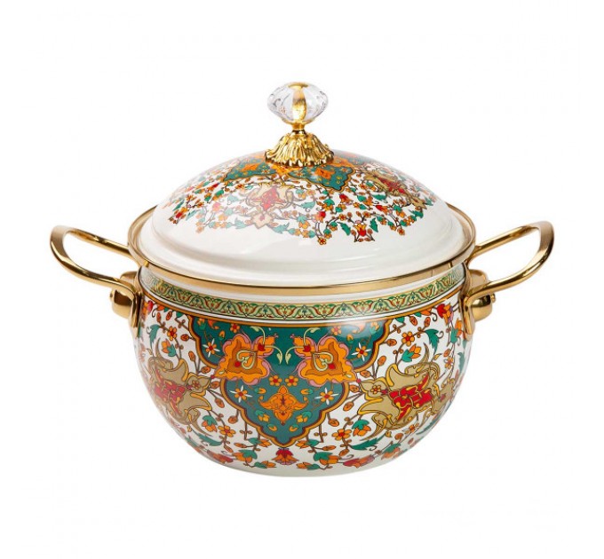 Кастрюля эмалированная 3 л в восточном стиле Кастрюля эмалированная 3 л в восточном стиле