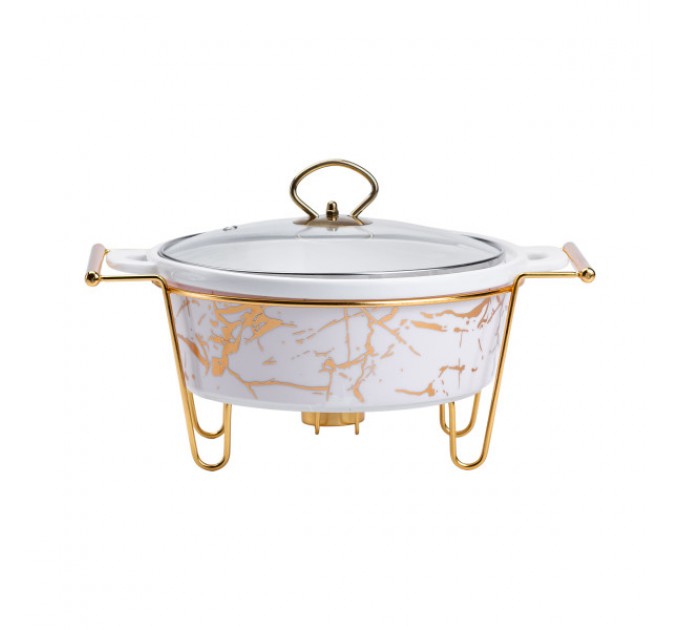 Мармитница керамическая круглая 1,5 л.