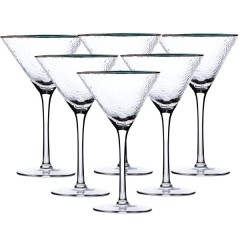 Набір келихів для мартіні Triangle 6 штук по 200 мл, прозорий