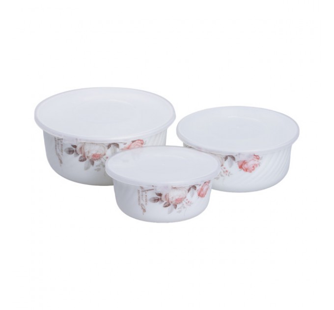 Набір харчових контейнерів порцелянових Rose Hip 0,55/0,95/1,35 л
