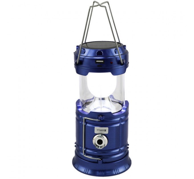 Кемпінговий ліхтар світлодіодний підвісний телескопічний, синій