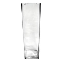 Ваза декоративна з товстим дном 40 см, прозорий