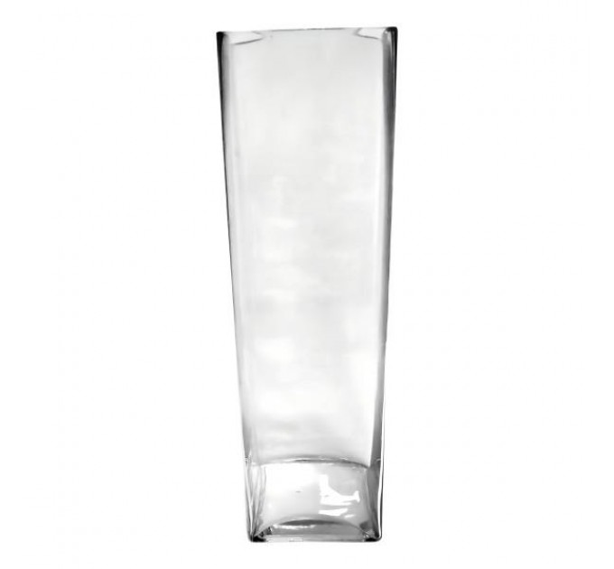 Ваза декоративна з товстим дном 40 см, прозорий