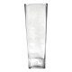 Ваза декоративна з товстим дном 40 см, прозорий