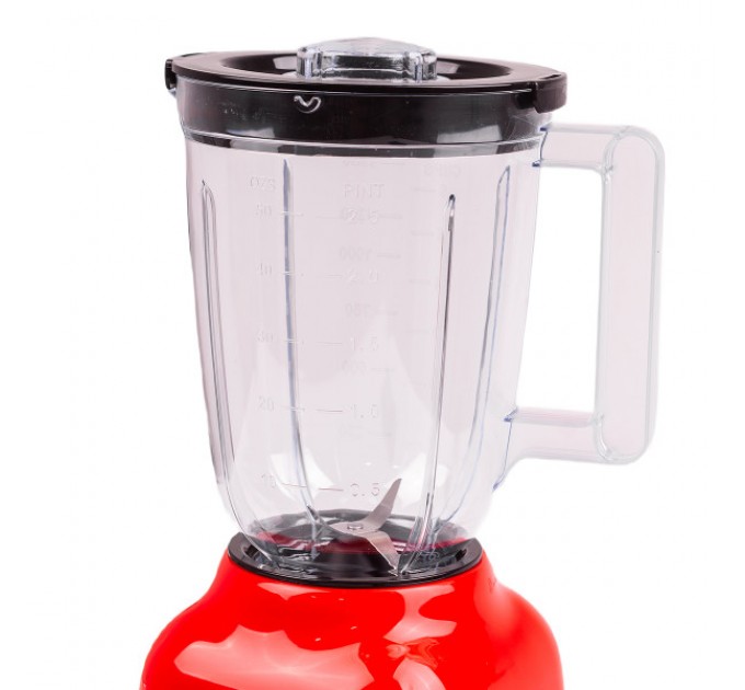 Блендер із чашею 1,5 літра Sokany SK-168 з кавомолкою, червоний