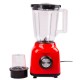 Блендер із чашею 1,5 літра Sokany SK-168 з кавомолкою, червоний
