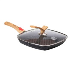 Сковорода-гриль MGC 28 см з антипригарним покриттям та знімною ручкою, чорний Сковорода-гриль MGC 28 см з антипригарним покриттям та знімною ручкою, чорний