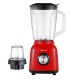 Блендер із чашею 1,5 літра Sokany SK-168 з кавомолкою, червоний