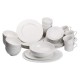 Столовий керамічний сервіз на 6 персон 39 предметів, білий