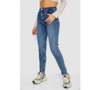 Джинсы женские Mom-fit стрейч, цвет синий, 244R1162-1