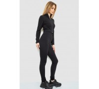 Костюм женский в рубчик, цвет черный, 244R14302
