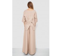 Костюм женский ткань лен жатка, цвет бежевый, 102R5263