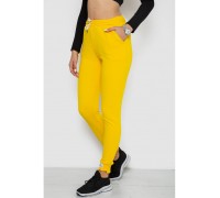 Спорт штаны женские демисезонные, цвет желтый, 226R025