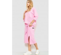 Костюм женский повседневный, цвет светло-розовый, 115R0518-1.