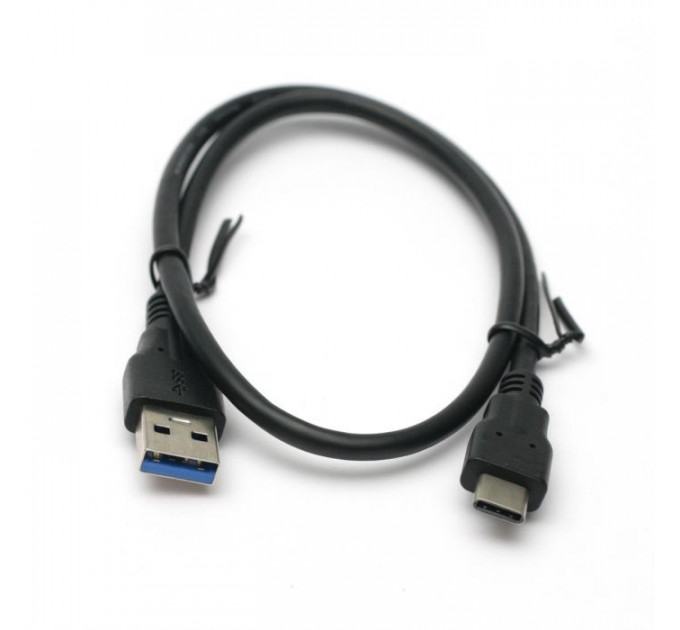 Дата кабель USB 3.0 AM to USB-C 0.5m PowerPlant (KD00AS1253)
