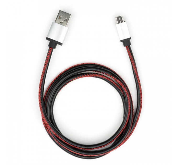 Дата кабеля USB 2.0 AM to Micro 5P 1m pu leather black Vinga (VCPDCMLS1BK) Дата кабеля USB 2.0 AM to Micro 5P 1m pu leather black Vinga (VCPDCMLS1BK)