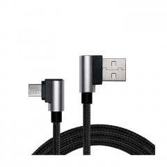 Дата кабель USB 2.0 AM to Micro 5P 1.0m Premium black REAL-EL (EL123500031)