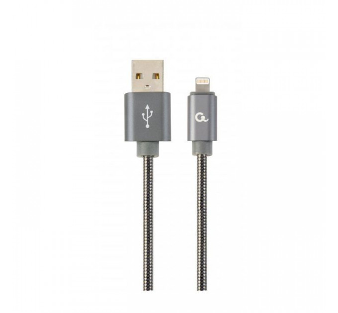 Дата кабель USB 2.0 AM to Lightning 2.0m Cablexpert (CC-USB2S-AMLM-2M-BG)