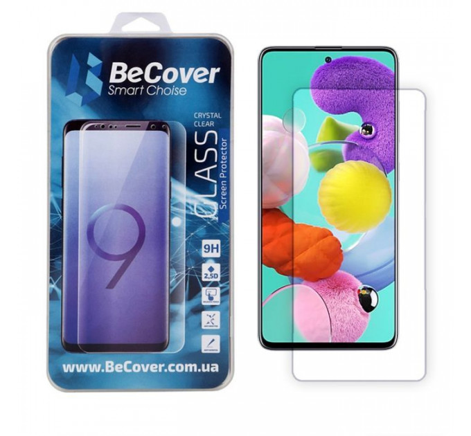 Стекло защитное BeCover Samsung Galaxy A51 SM-A515 Crystal Clear Glass (704669) Стекло защитное BeCover Samsung Galaxy A51 SM-A515 Crystal Clear Glass (704669)