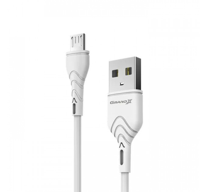 Дата кабеля USB 2.0 AM to Micro 5P 1.0m Grand-X (PM-03W) Дата кабеля USB 2.0 AM to Micro 5P 1.0m Grand-X (PM-03W)