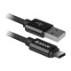 Дата кабель USB 2.0 AM to USB-C 1.0m PRO Black Defender (87814)