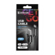 Дата кабеля USB 2.0 AM to USB-C 1.0m PRO Black Defender (87814)