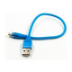 Дата кабель USB 2.0 AM to Micro 5P 0.25m blue Dengos (NTK-M-SHRT-SET-BLUE)