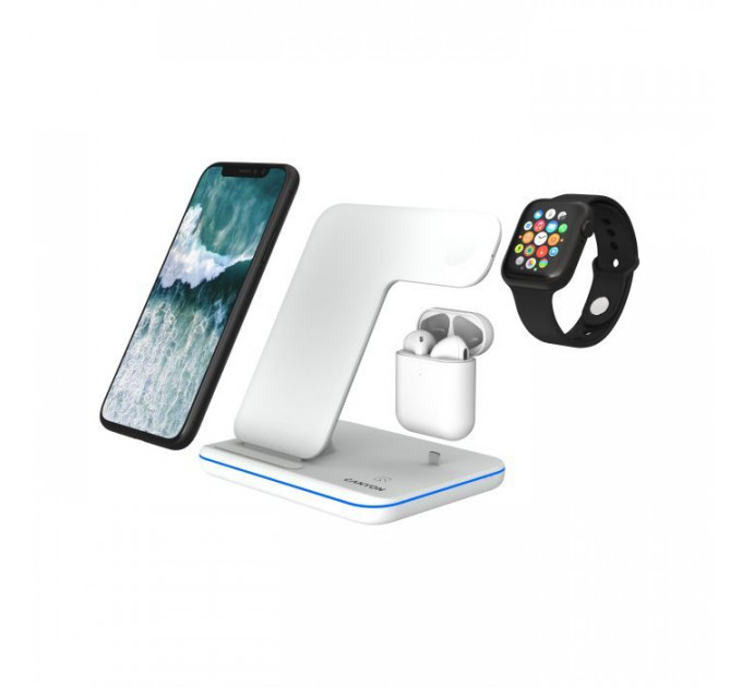 Зарядний пристрій Canyon 3in1 Wireless charger (CNS-WCS302W) Зарядний пристрій Canyon 3in1 Wireless charger (CNS-WCS302W)