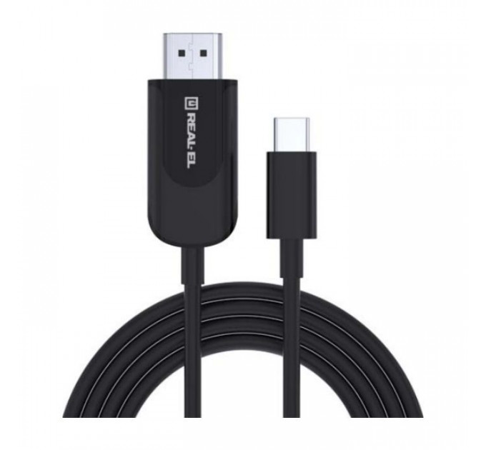 Дата кабель USB 2.0 AM to USB-C 1.0m Premium Rainbow REAL-EL (EL123500050)